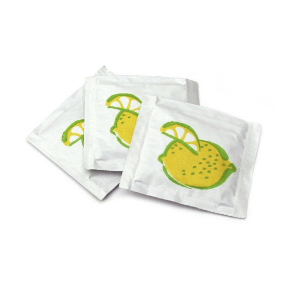 Wet wipe lemon