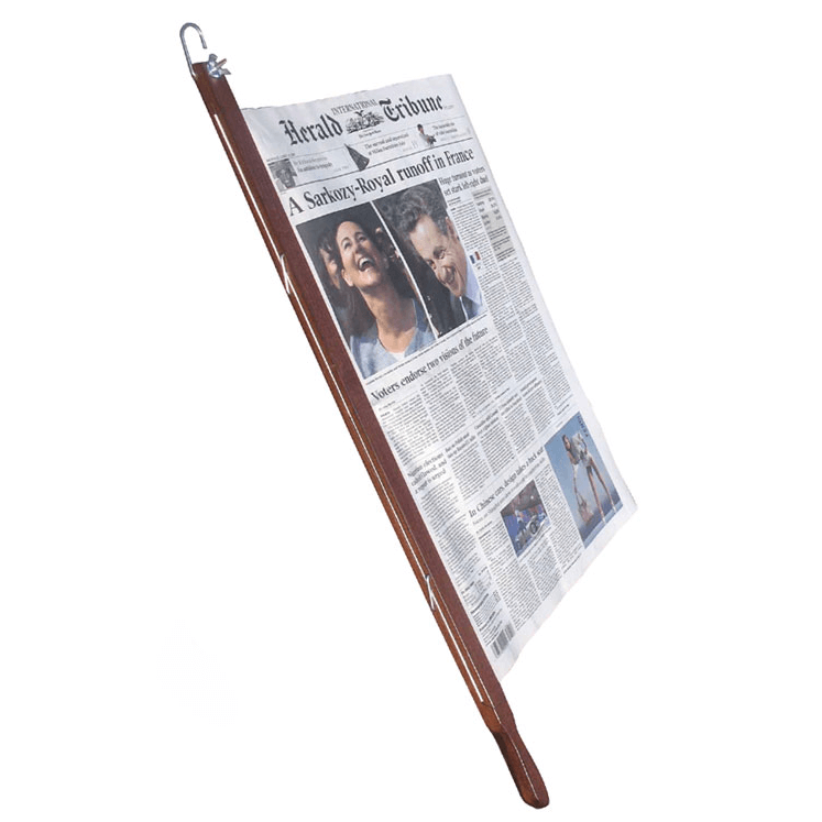 Newspaper stick 74 cm dark