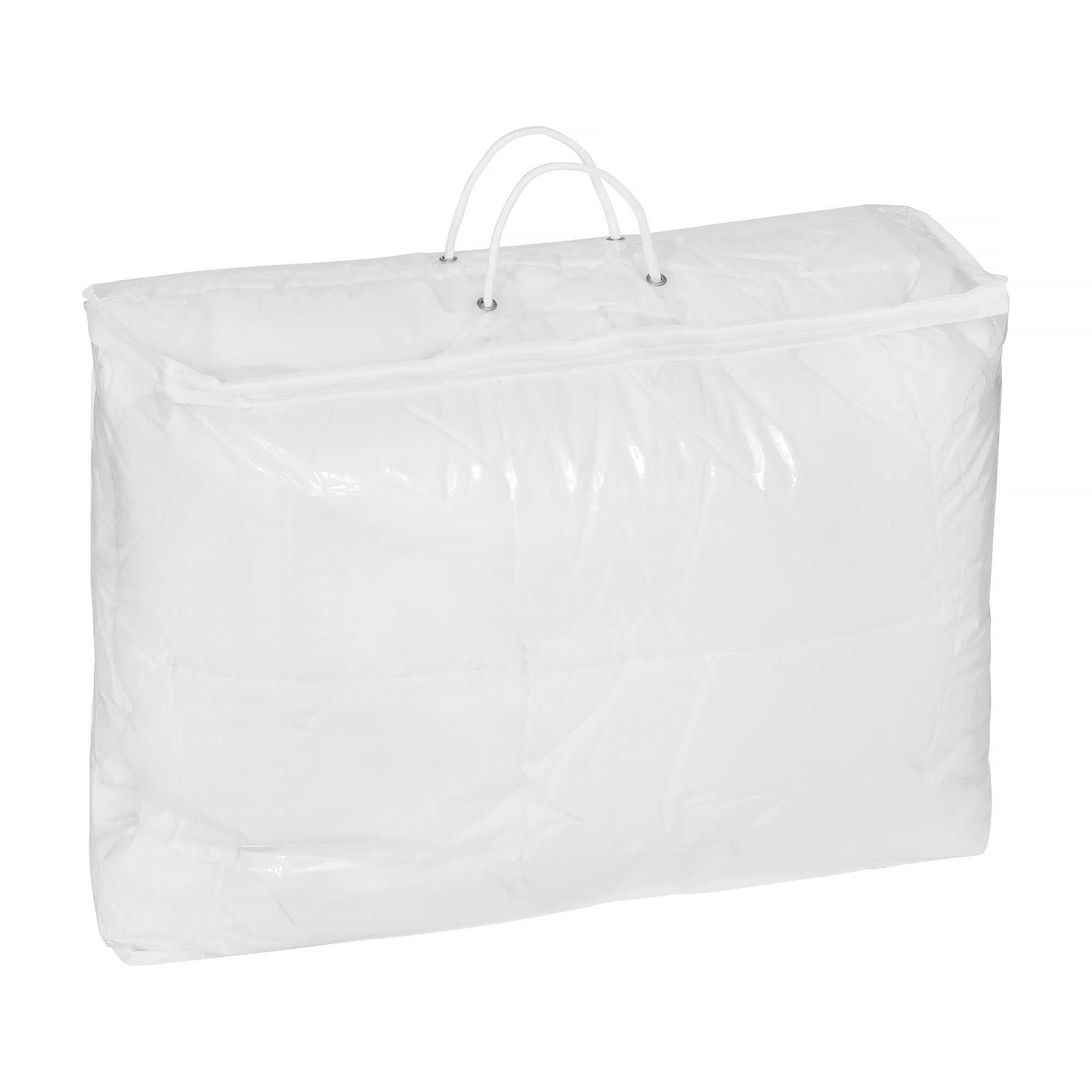 Plastic bag for duvet zipper 60x45x15 cm