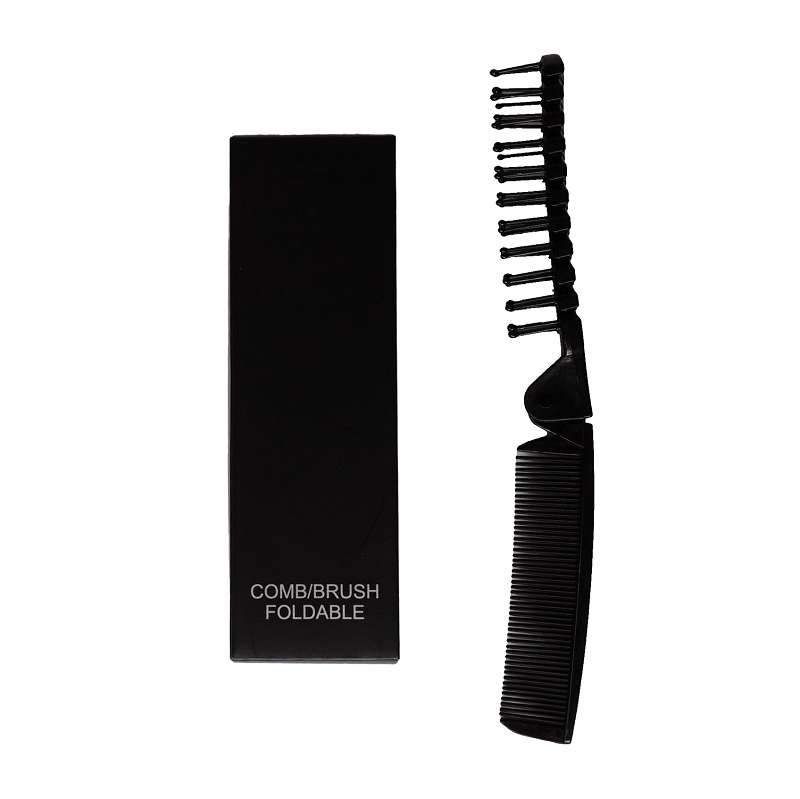 Foldable comb/ brush - Black Line