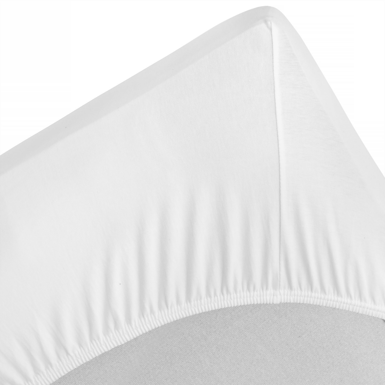 Mattress cover, fitted sheet 105x200 cm white